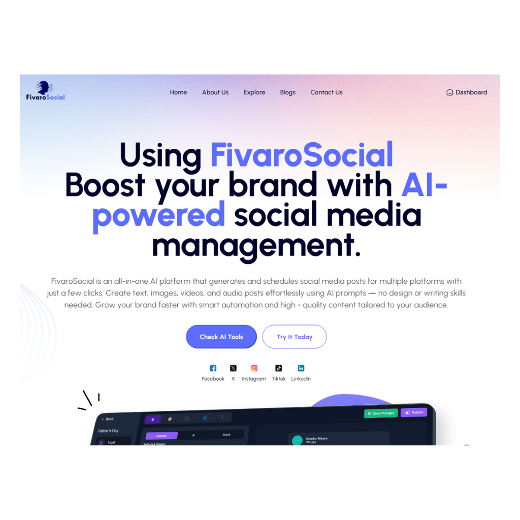 FivaroSocial Screenshot